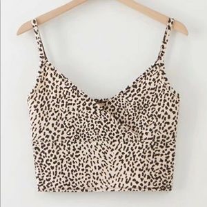 Leopard print cami